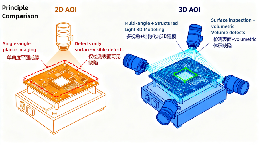 Principle Comparison of 2D VS 3D AOI مقایسه اصولی AOI 2 بعدی در مقابل 3 بعدی