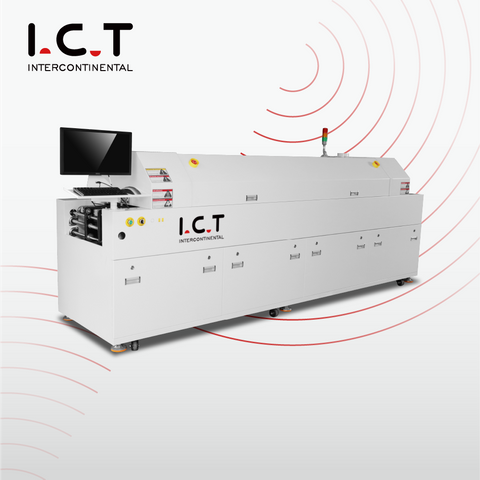 ICT-S6 |مقرون به صرفه 6 منطقه SMT بدون سرب دستگاه اجاق گاز با قیمت پایین