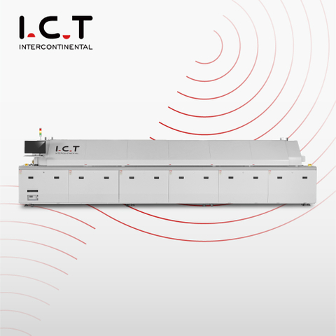 ICT-L12 |اجاق لحیم کاری 12 منطقه ای سفارشی اجاق لحیم کاری LED نیتروژن