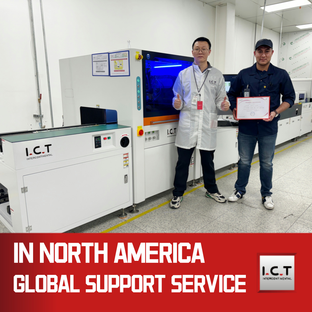 ICT | خط تولید PCB دستگاه روکش کنفورمال دیجیتال دوبل SMT