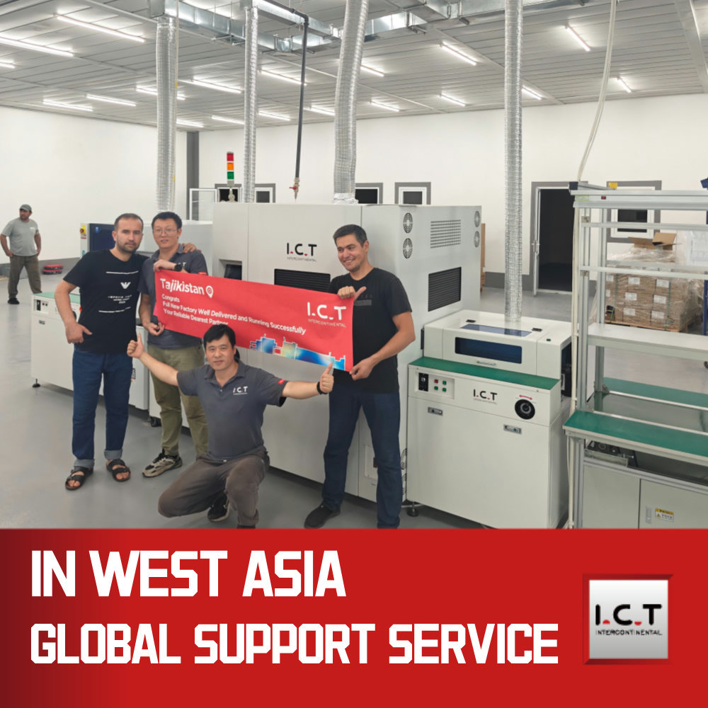 ICT | SMT Coating Spraying Gluing Machine for PCB LED