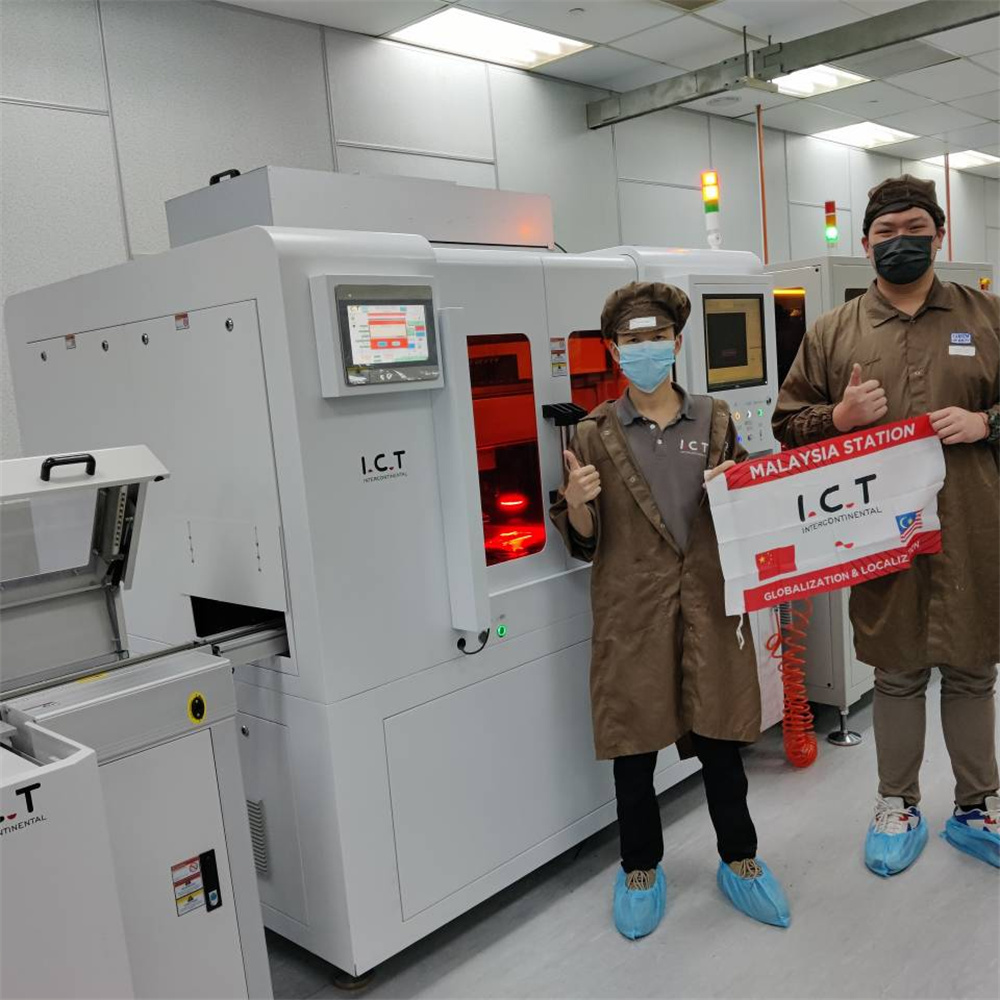 ICT | دستگاه برش لیزری PCB سیستم سینگولاسیون خودکار بستر