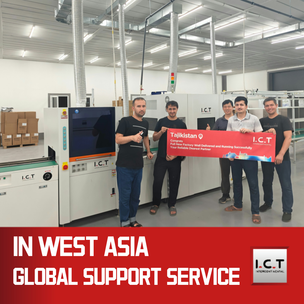 ICT | خط تولید PCB دستگاه روکش کنفورمال دیجیتال دوبل SMT