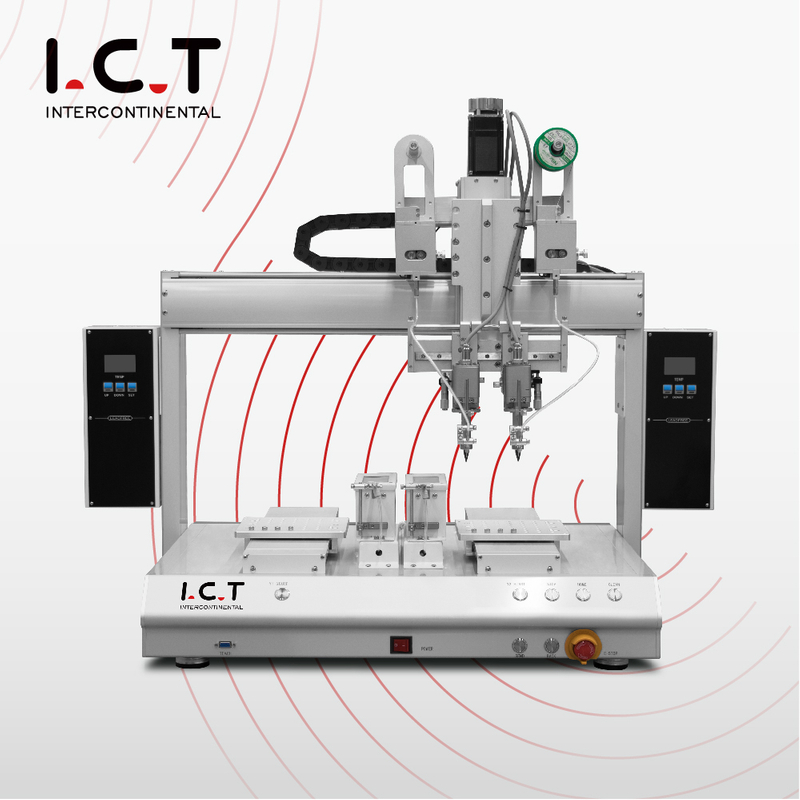 ICT |سیستم ربات لحیم کاری رومیزی با کیفیت بالا برای PCB 5 محور با دوربین