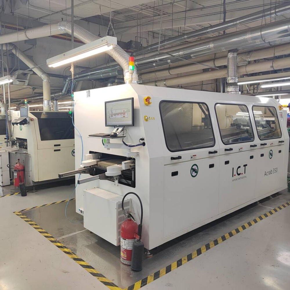 ICT | دستگاه لحیم کاری موجی Acrab 350 / 450 دستگاه لحیم کاری DIP دو سر