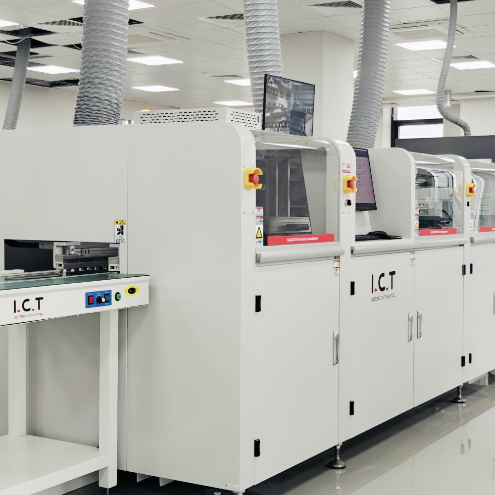 ICT | PCB دستگاه لحیم کاری موج آفلاین THT دسکتاپ