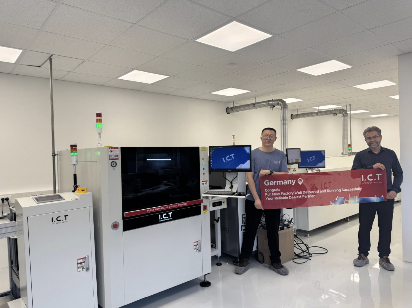 ICT SMT full Line با موفقیت نصب شد.png