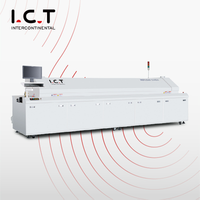 ICT |SMT Reflow Oven Oven Chain 6 Zone Touchscreen Reflow PCB in Oven