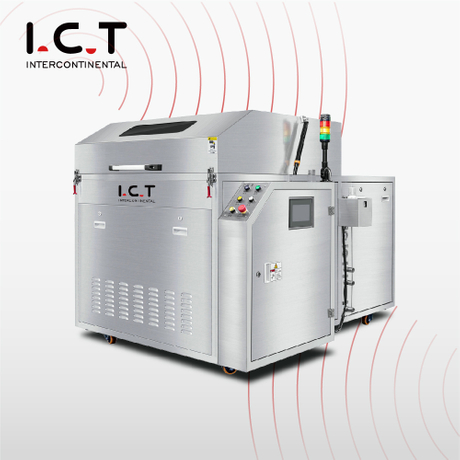 ICT |دستگاه شستشوی موج پی سی بی واتر بیس برای PCB