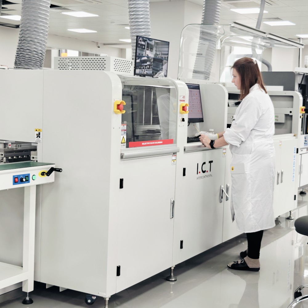 لحیم کاری انتخابی ICT | دستگاه لحیم کاری موج انتخابی خودکار برای PCB مقرون به صرفه