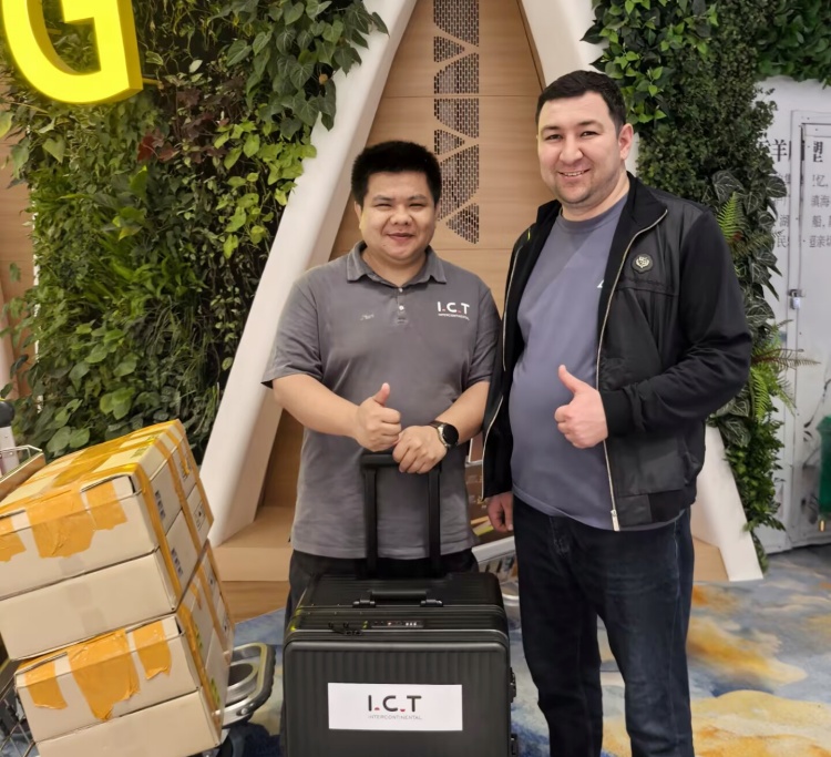 مهندس ICT برای نصب خط تولید SMT وارد ازبکستان شد