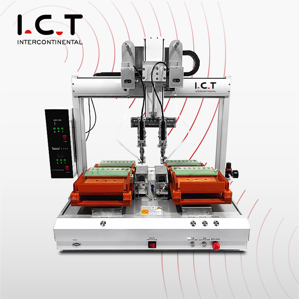 ICT |سیستم ربات لحیم کاری رومیزی با کیفیت بالا برای PCB 5 محور با دوربین