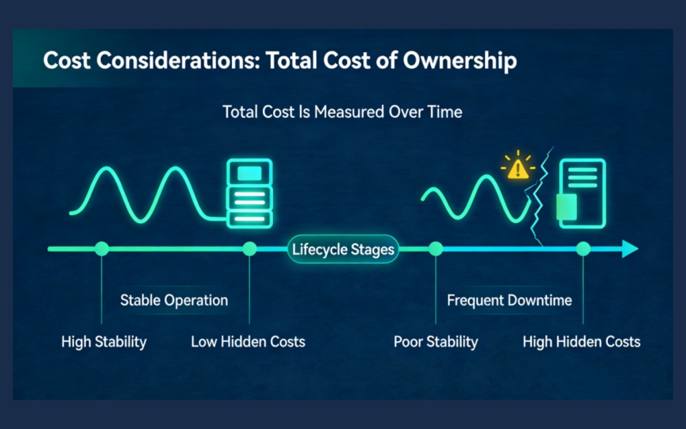 هزینه کل در طول زمان اندازه گیری می شود