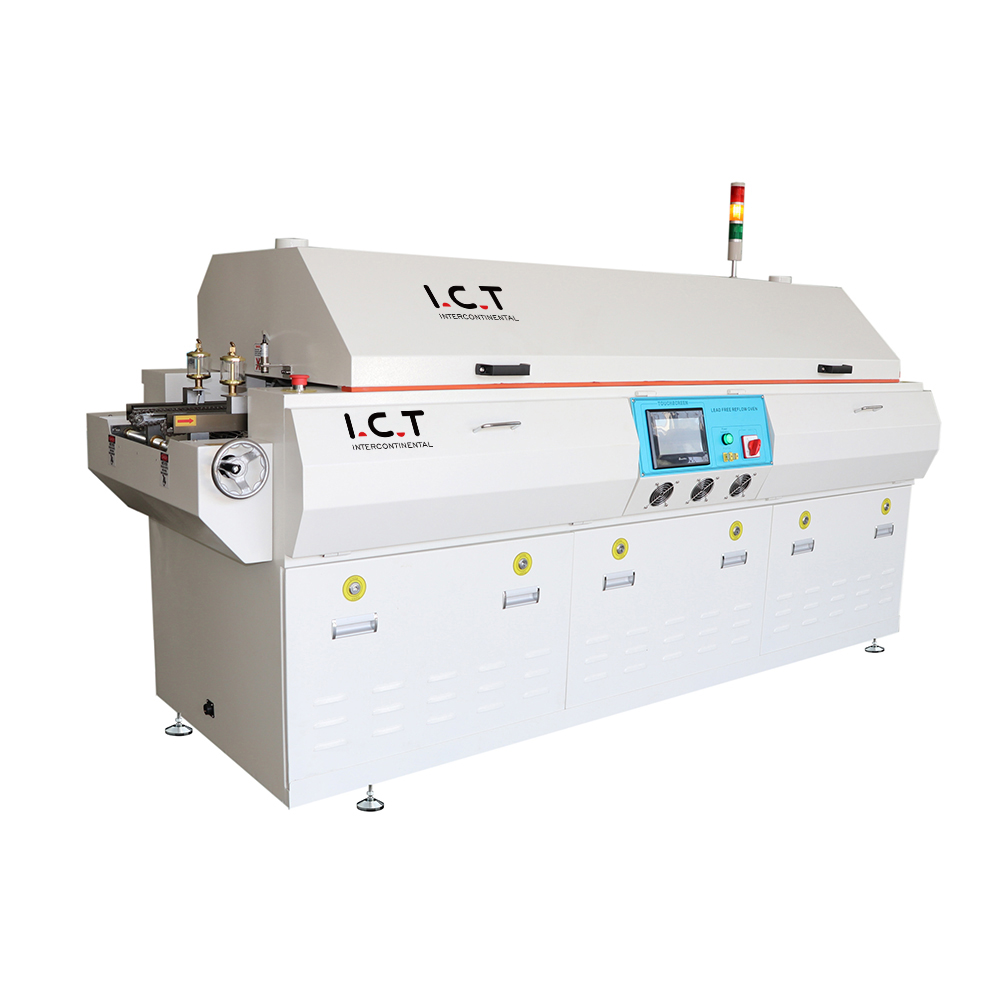 ICT-T6 |پروفیل حرارتی کوره لحیم کاری LED SMD Reflow دستگاه SMD Reflow