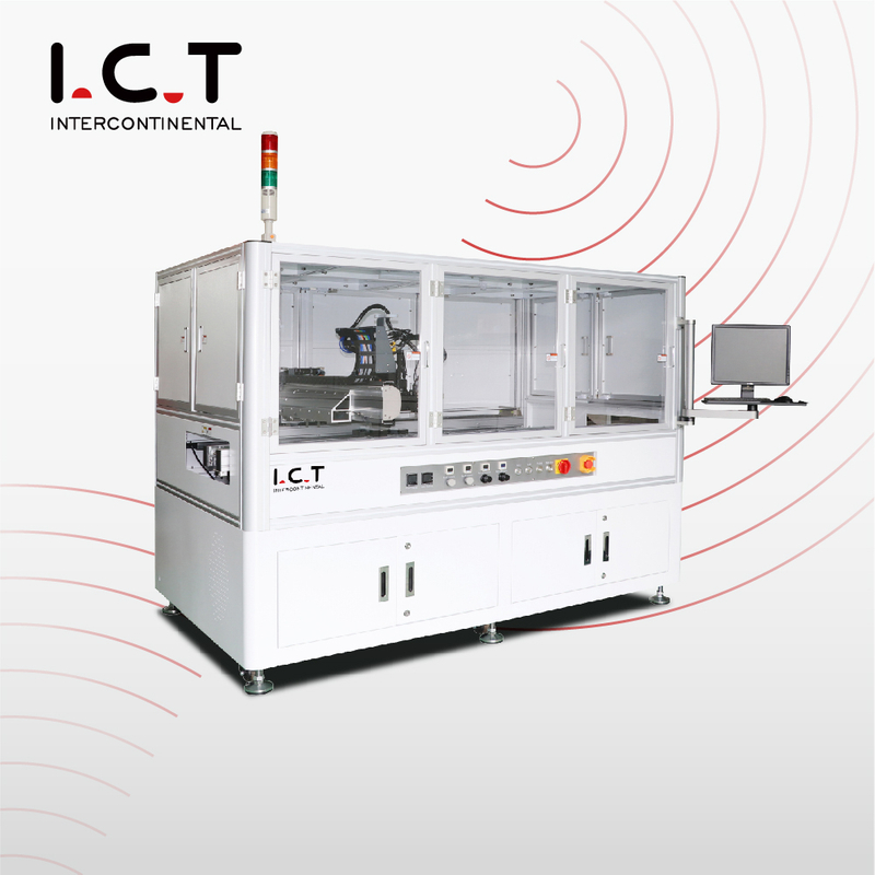 ICT |دستگاه صنعتی پخش کننده چسب نیمه اتوماتیک نمایشگر دیجیتال