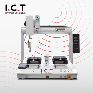 ICT-SR250D |دستگاه ربات لحیم کاری رومیزی Pcb Smd 5 محور 