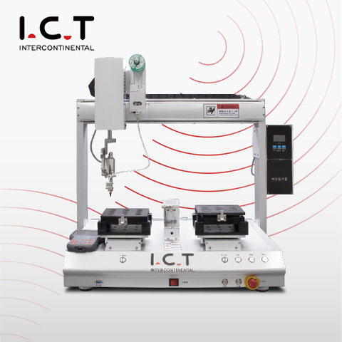 ICT-SR250D |دستگاه ربات لحیم کاری رومیزی Pcb Smd 5 محور 