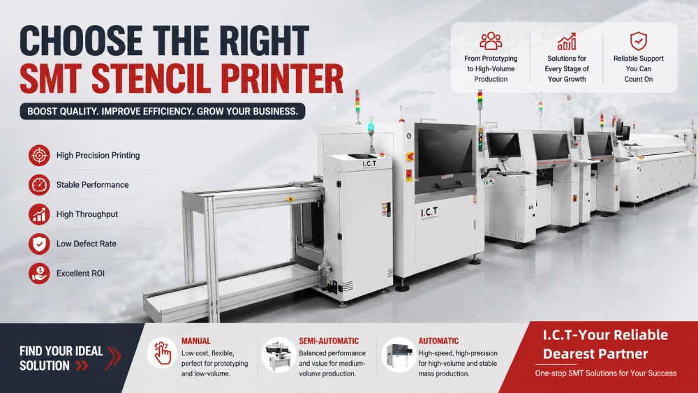 دستی در مقابل نیمه خودکار در مقابل خودکار SMT Printer.jpg