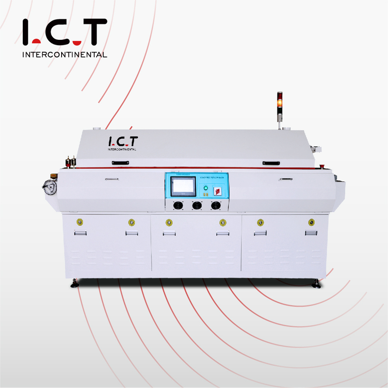 ICT-T6 |پروفیل حرارتی کوره لحیم کاری LED SMD Reflow دستگاه SMD Reflow