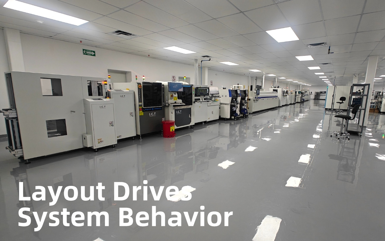 2. طرح بندی خط SMT بیش از فضای طبقه را تعیین می کند