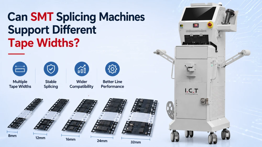 SMT Splicing Machines از نوارهای مختلف Widths.webp پشتیبانی می کنند