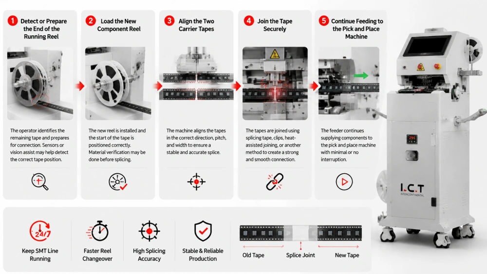 چگونه یک SMT Splicing Machine Work.webp