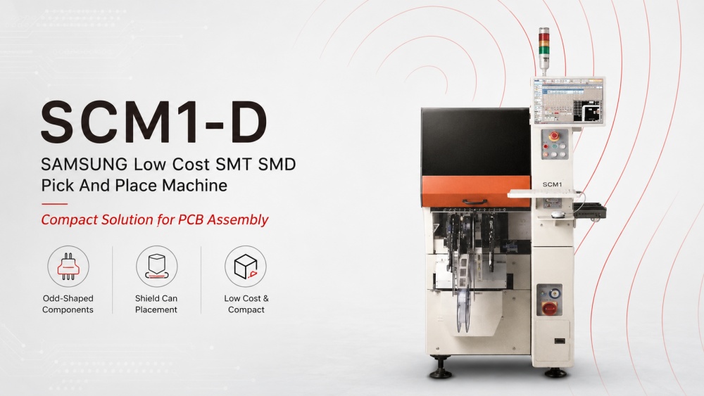 SCM1-D SAMSUNG ارزان قیمت SMT SMD Pick And Place Machine