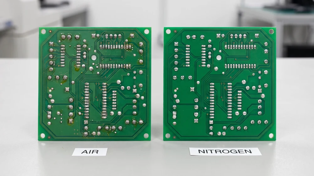reflowed-pcba-air-vs-nitrogen-solder-joint-comparison.webp