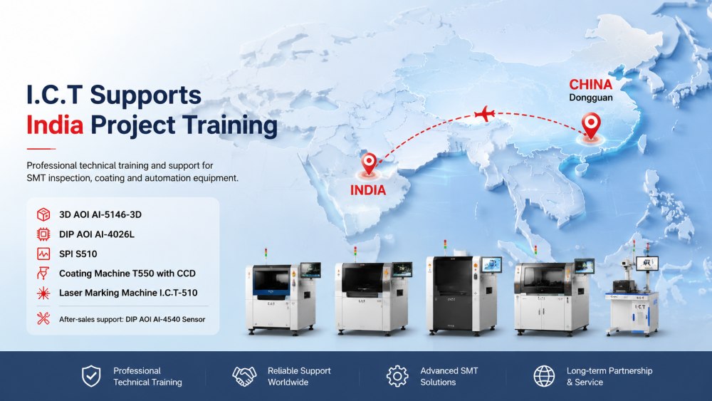 ICT پشتیبانی آموزشی فنی را برای India SMT Inspection and Automation Project.jpg ارائه می دهد