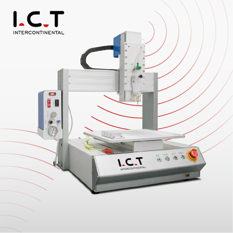 ICT | دستگاه چسب 3 محوره لپه رومیزی با توزیع PCB در تولید SMT